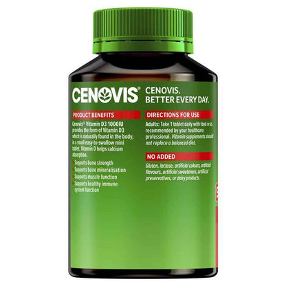 Cenovis Vitamin D3 1000IU 400 Tablets Exclusive Size