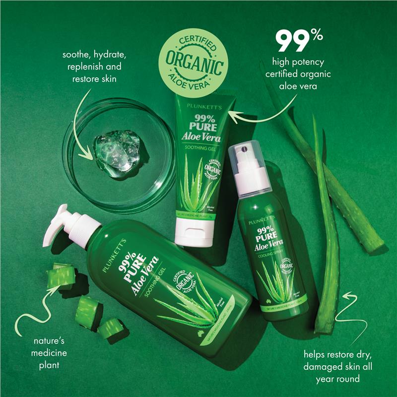 Plunketts 99% Pure Aloe Vera Soothing Gel 240ml