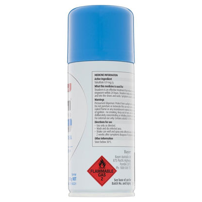 Canesten Tinaderm Tolnaftate Tinea and Ringworm Powder Spray 100g - GimmeNow