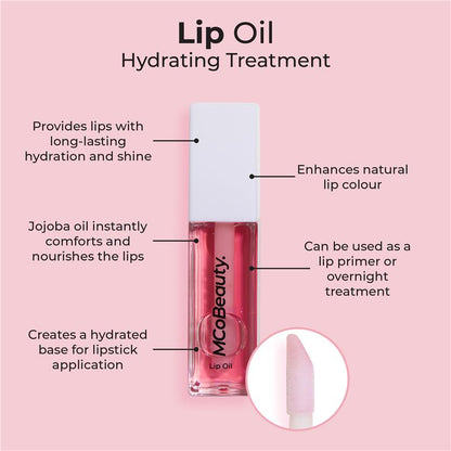 MCoBeauty Lip Oil Hydrating Treatment Sheer Rose