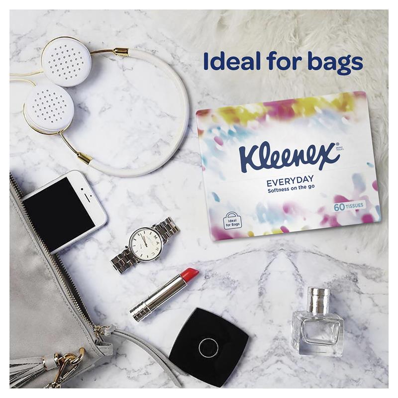 Kleenex Facial Tissue Soft Pack White 60 Pack