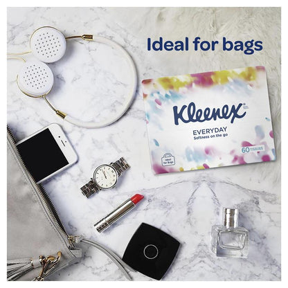 Kleenex Facial Tissue Soft Pack White 60 Pack
