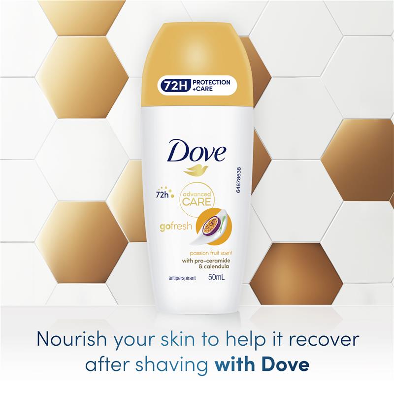 Dove Women Advanced Care Antiperspirant Deodorant 72h Roll On Passionfruit 50ml