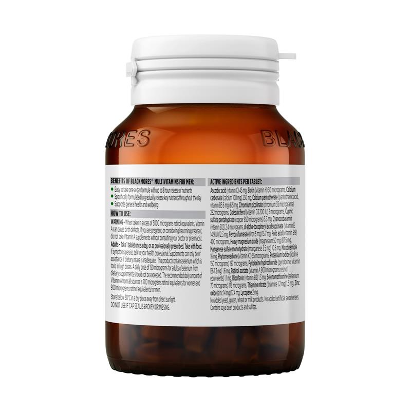 Blackmores Multivitamin For Men Sustained Release 60 Tablets