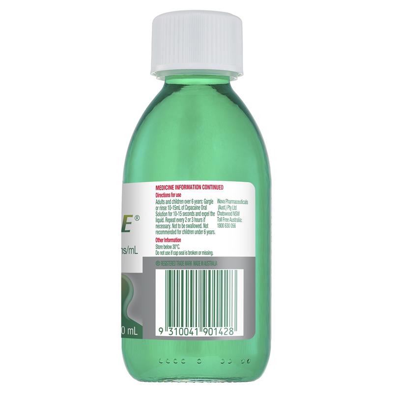 Cepacaine Mouthwash Liquid 200mL