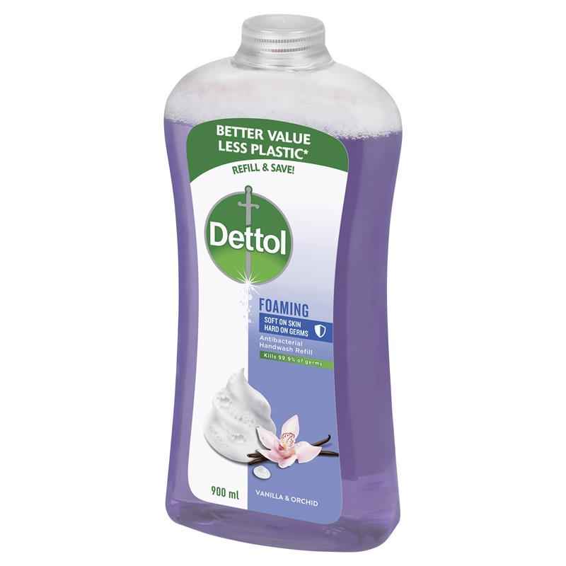 Dettol Antibacterial Foaming Hand Wash Vanilla & Orchid Refill 900ml