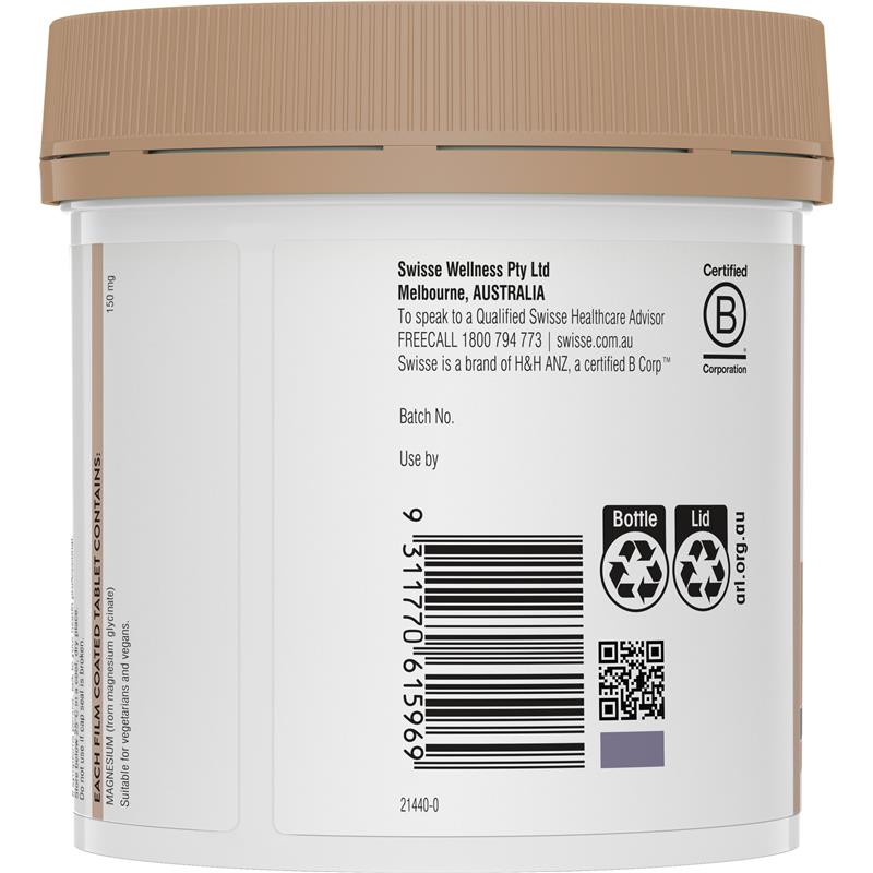 Swisse Ultiboost Magnesium Glycinate 240 Tablets Exclusive Size