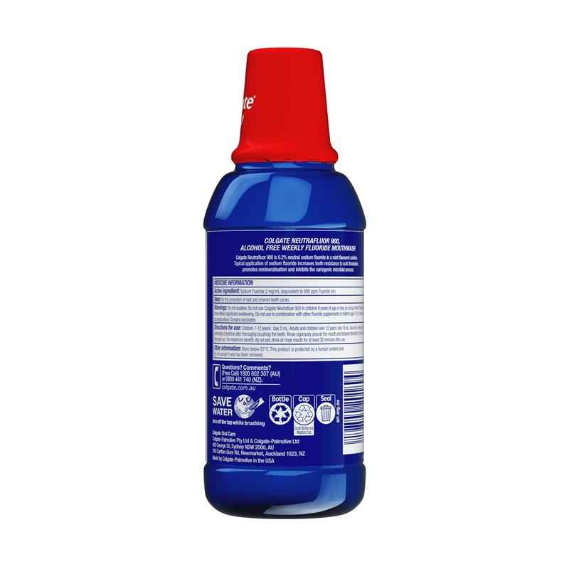 Colgate NeutraFluor Alcohol Free 900 Mouthwash 473ml