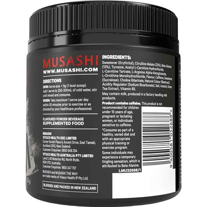 Musashi Pre Workout Shred Watermelon 225g