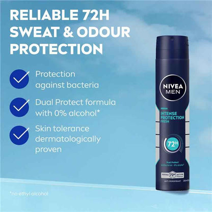 NIVEA MEN Deodorant Aerosol Intense Protection Fresh 250ml