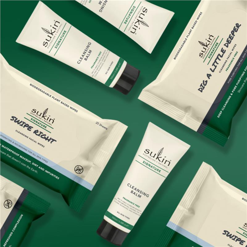 Sukin Signature Swipe Right Cleansing Facial Wipes 25 Sheets