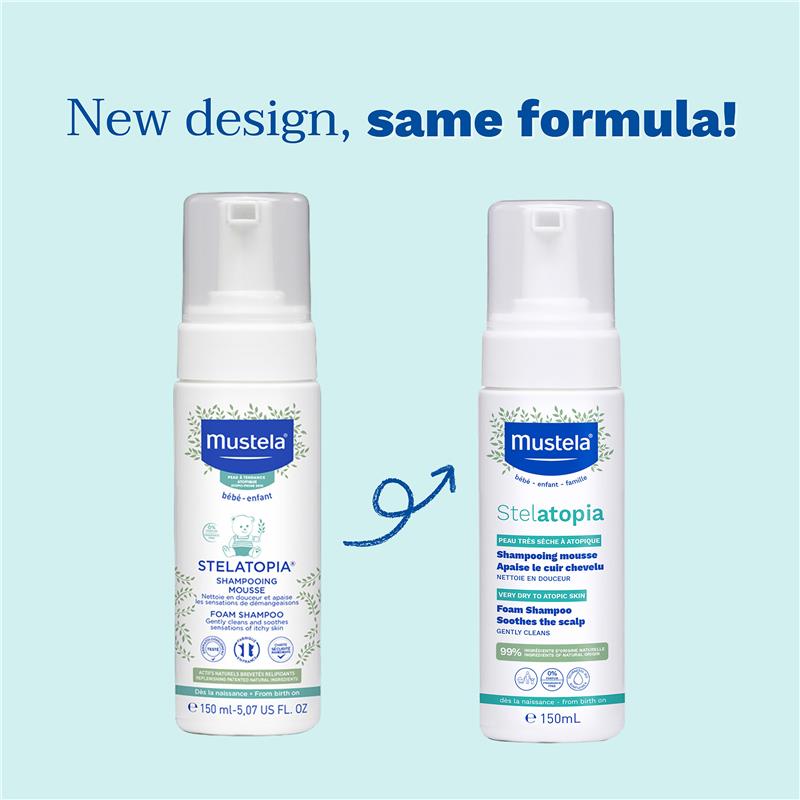 Mustela Stelatopia Foam Shampoo 150ml