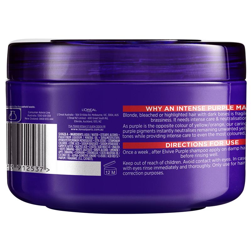 Loreal Elvive Colour Protect Purple Mask 250ml