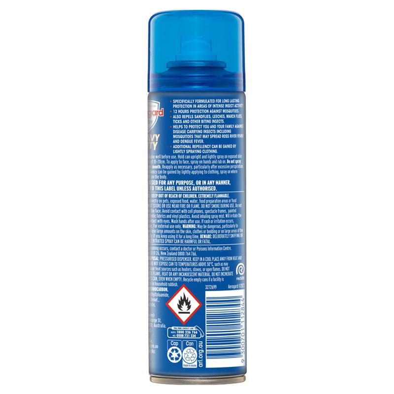 Aerogard Heavy Duty 40% Deet 150g Aerosol