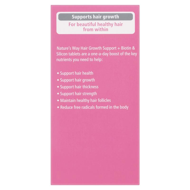 Nature's Way Hair Growth Support + Biotin & Silicon 30 Tablets