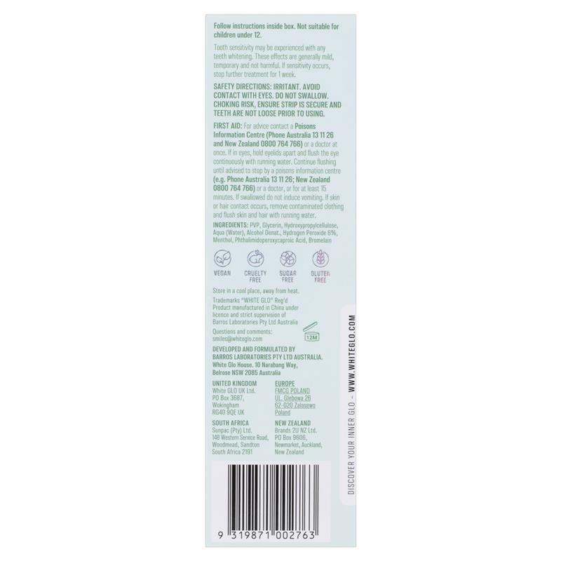 White Glo Advanced Whitening Strips 20 Pack