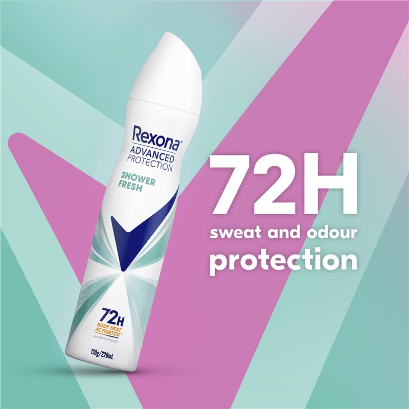 Rexona Women Advanced Antiperspirant Aerosol Shower Fresh 220ml
