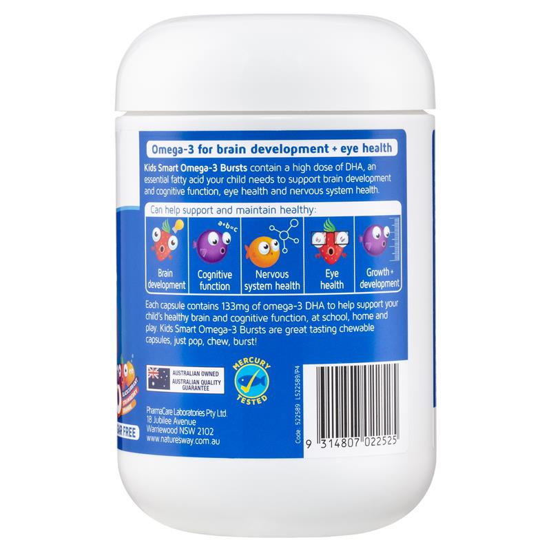 Nature's Way Kids Smart Omega3 Fish Oil Trio 180 Capsules