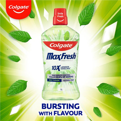 Colgate Mouthwash Max Fresh Mint Fusion 1L - GimmeNow