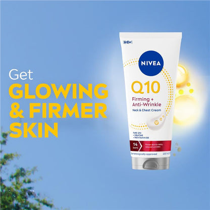 NIVEA Q10 Firming + Anti Wrinkle Neck & Chest Cream with Creatine & Provitamin B5 200ml