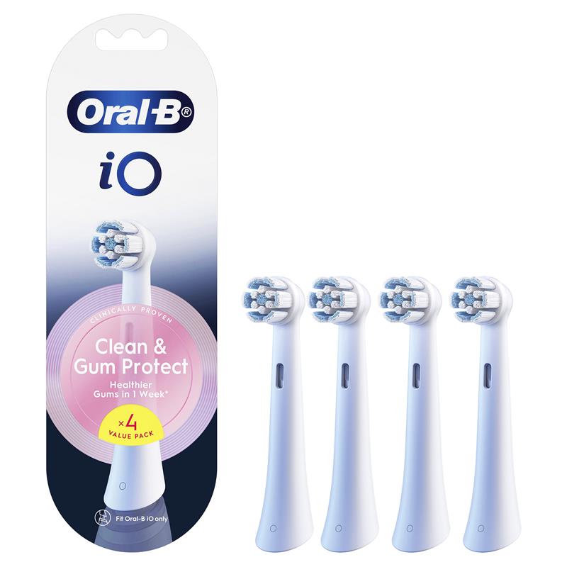 Oral B Power Toothbrush iO Clean & Gum Protect Refills White 4 Pack