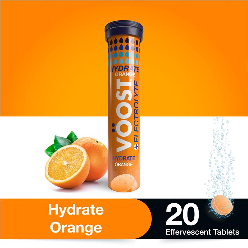 Voost Hydrate Orange Effervescent Tablets 20 Pack - GimmeNow