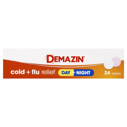 Demazin Cold & Flu Relief Day + Night 24 Tablets