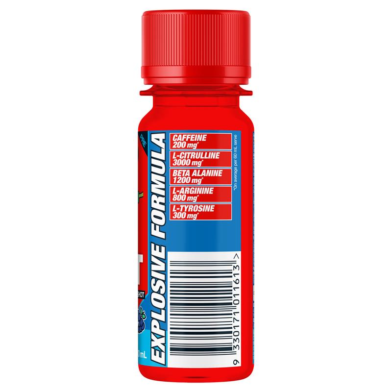 BSc Pre-Workout Shot Zappo Sour Blue Raspberry 60ml