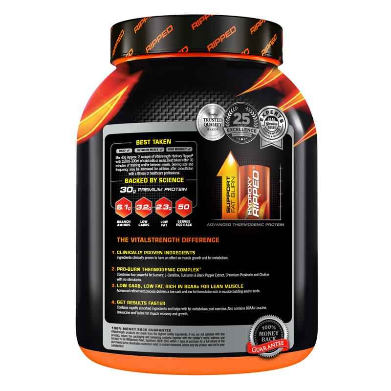 Vital Strength Hydroxy Ripped Thermogenic Protein Powder Chocolate 2kg
