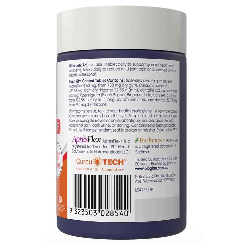 Bioglan Curcumin Advanced Pain Relief 50 Tablets