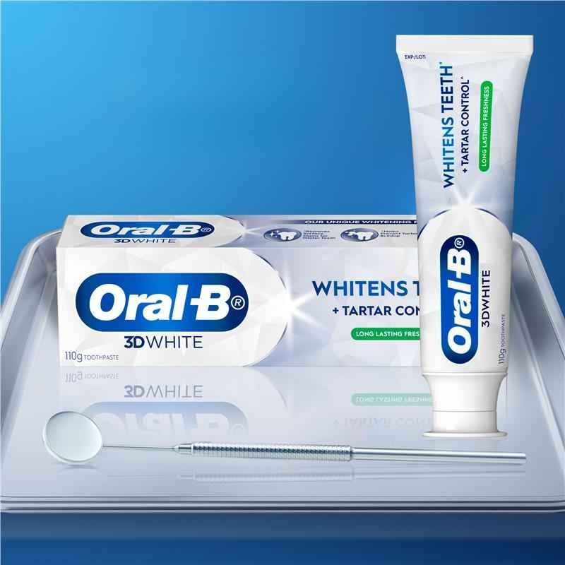 Oral B Toothpaste 3D White Long Lasting Freshness 110g