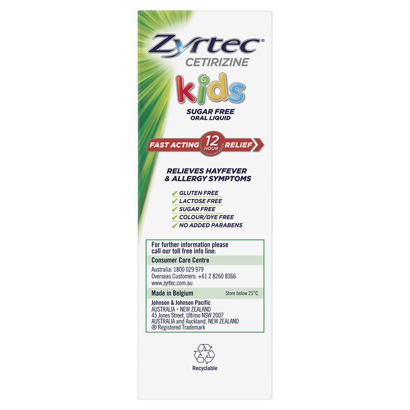 Zyrtec Kids Liquid Grape 240ml
