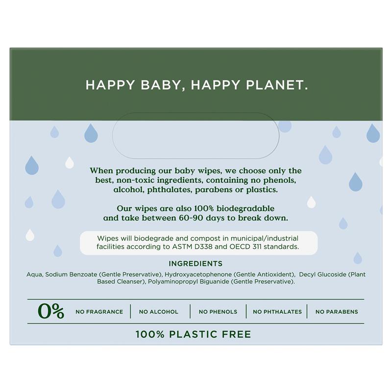 Tooshies Baby Wipes Pure Water 6 x 70 Pack