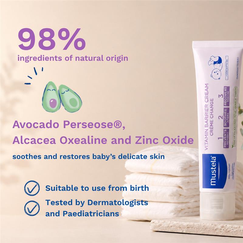 Mustela Vitamin Barrier Cream 108g