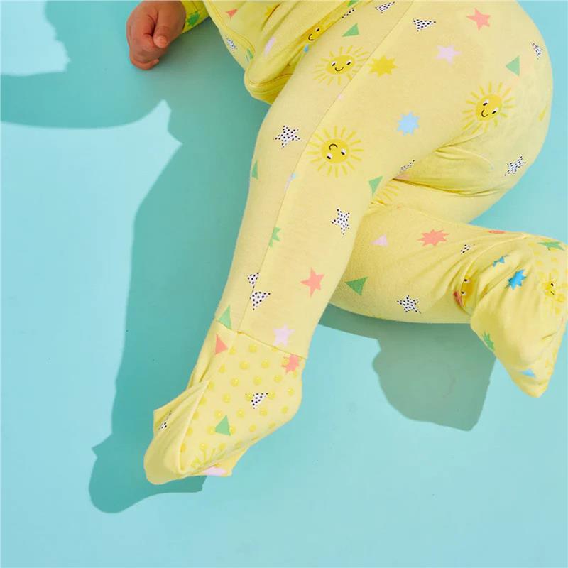 Bambi Mini Co. Wrigglesuit 6-12 Months (with Grippy Feet) Elfin Yellow