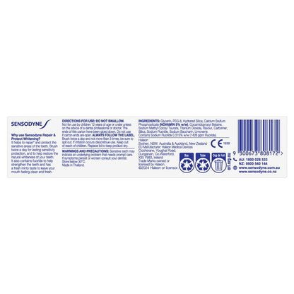 Sensodyne Sensitive Teeth Pain Repair & Protect Whitening Toothpaste 100g