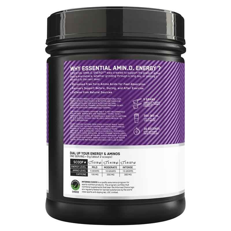Optimum Nutrition Amino Energy Concord Grape 65 Serve 585g