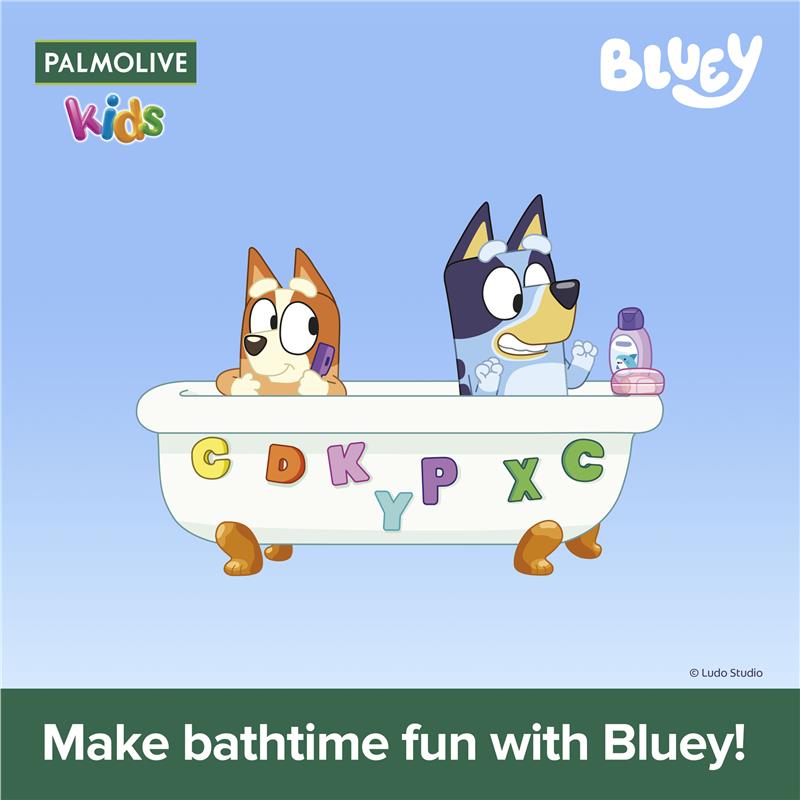 Palmolive Kids Bluey 3 in 1 Body Bath & Hair Berrylicious 1L