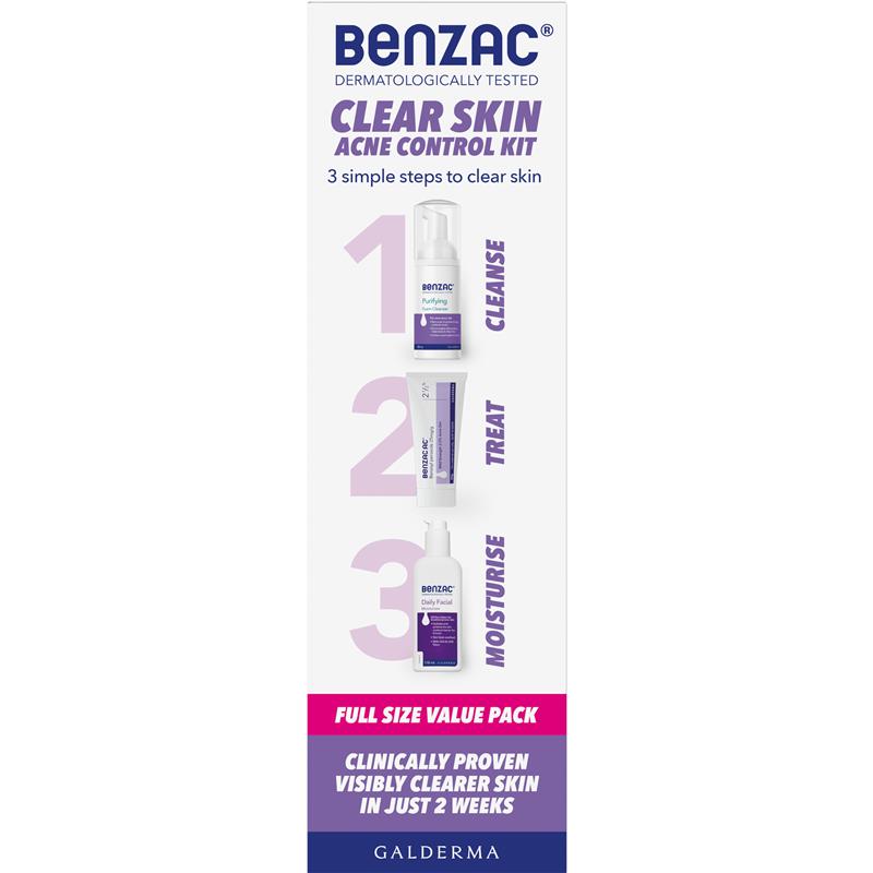 Benzac Acne Control 3 Step Acne Starter Kit