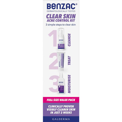 Benzac Acne Control 3 Step Acne Starter Kit