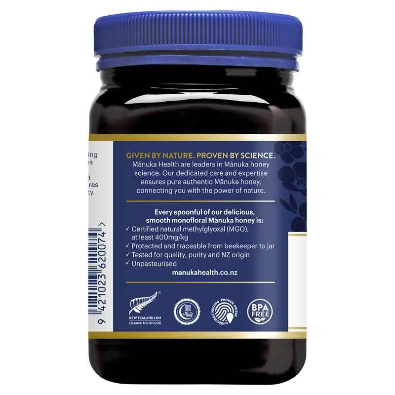 Manuka Health MGO 400+ Manuka Honey 500g (Not For Sale In WA)
