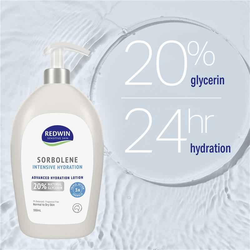 Redwin Sorbolene Intensive Hydration Lotion 550ml
