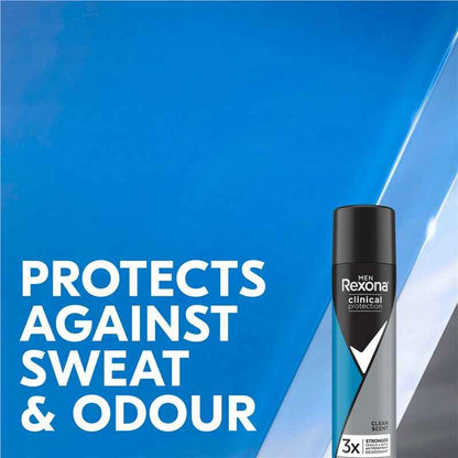 Rexona Men Clinical Protection Antiperspirant Aerosol Clean Scent 180ml
