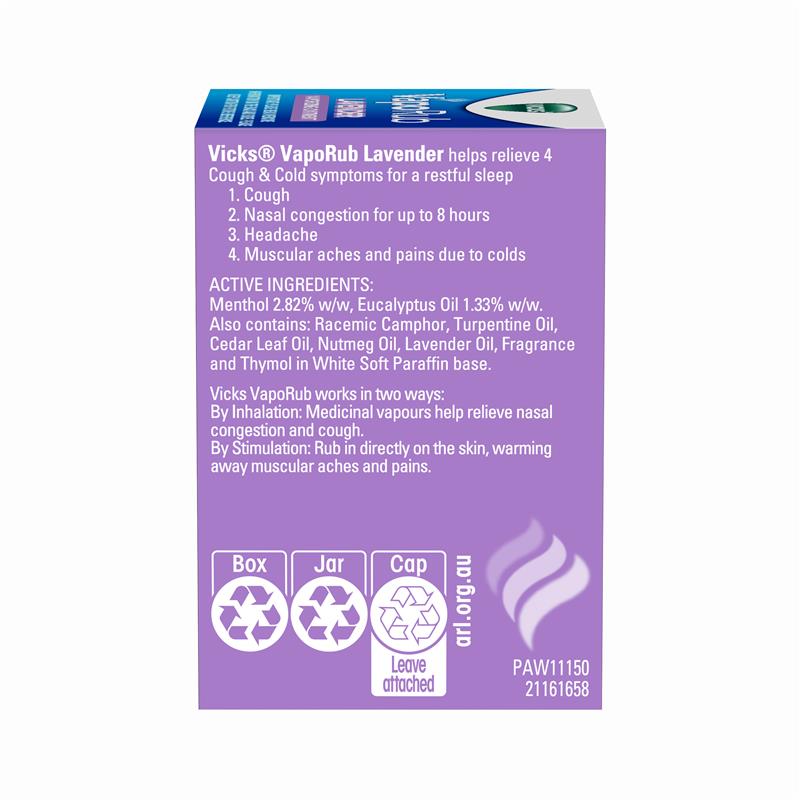 Vicks VapoRub Lavender Decongestant Rub 50g