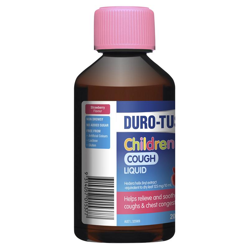 DURO-TUSS Children's Cough Liquid Strawberry 200mL