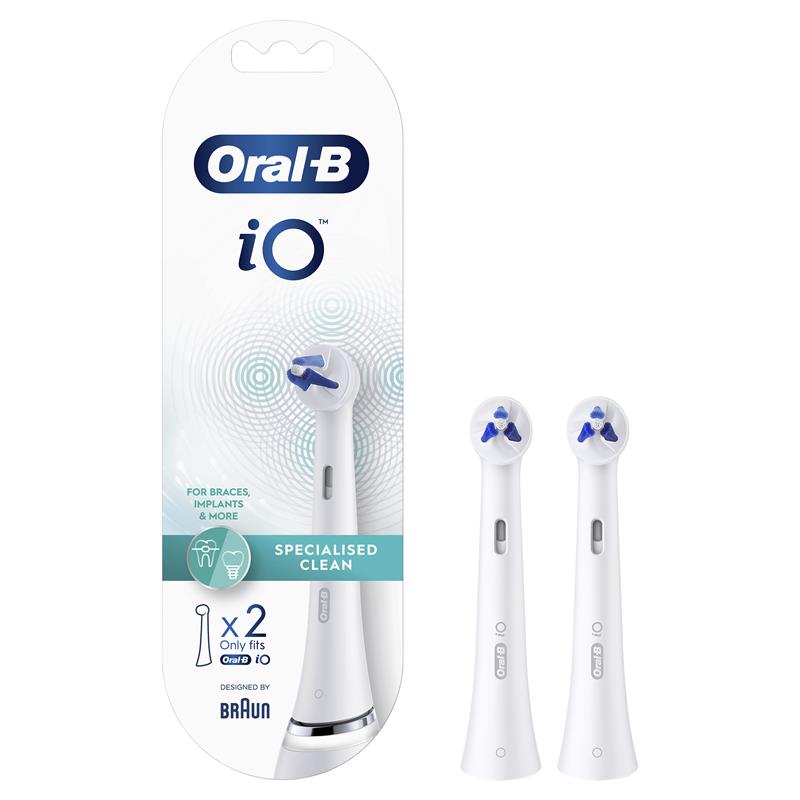 Oral B Power Toothbrush iO Specialised Clean Refills White 2 Pack