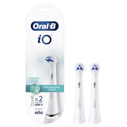 Oral B Power Toothbrush iO Specialised Clean Refills White 2 Pack