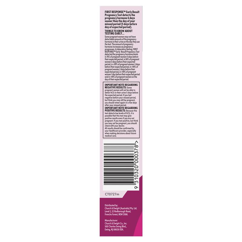 First Response Instream Pregnancy Test 3 Tests