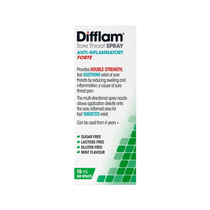 Difflam Forte Sore Throat Spray 88 Sprays 15mL