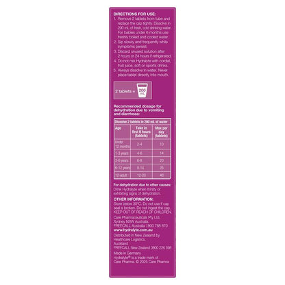 Hydralyte Electrolyte Effervescent Mixed Berry Flavoured 20 Tablets